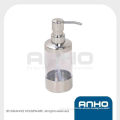 cylindrical stainless steel soap dispenser